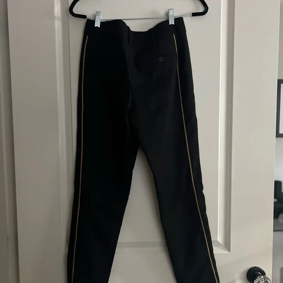 NWOT Saint Laurent Black and Gold Dress Pants - threedaughtersproperties.com